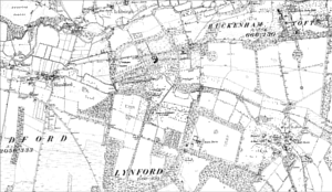 Lynford 1880s OS Map